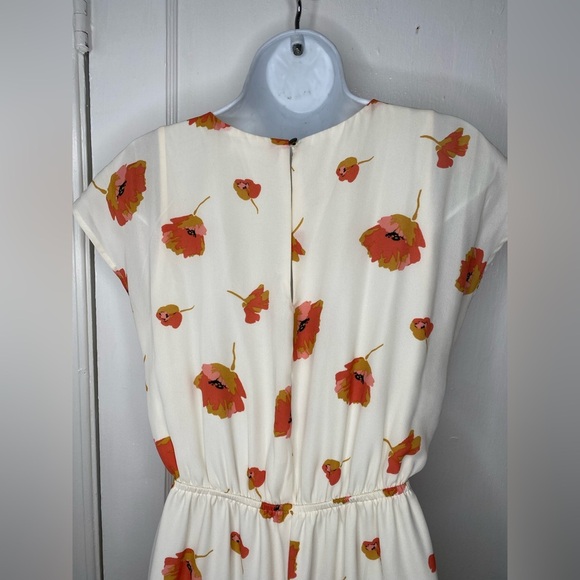 JUNE & HUDSON Floral White and Orange Jumpsuit - Picture 8 of 8